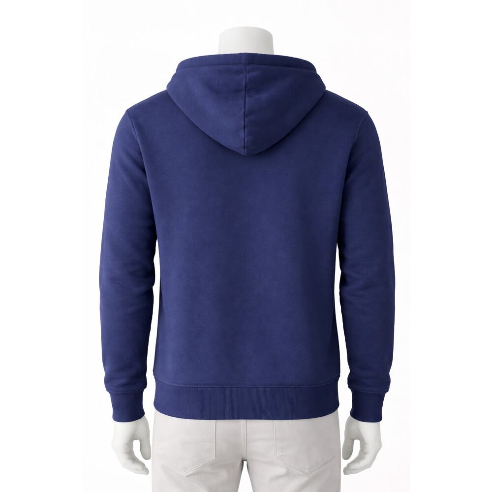 LCKR Mens Blue Zip Up Hoodie Size S Sweatshirt Full Zip Jacket Fleece Pullover - Picture 2 of 3